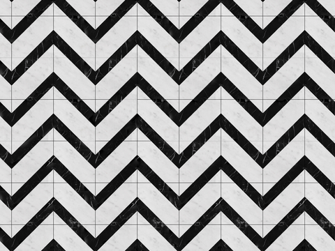  大理石几何拼花图案铺装65 