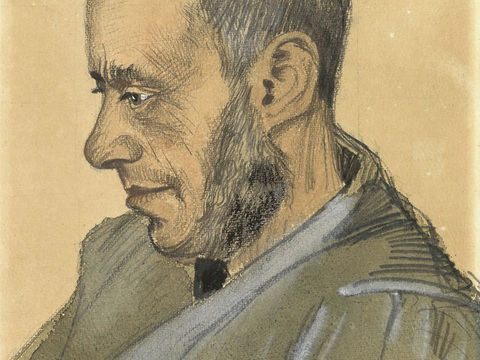  梵高后印象派素描绘画作品，现代世界经典名画571 梵高 Po 