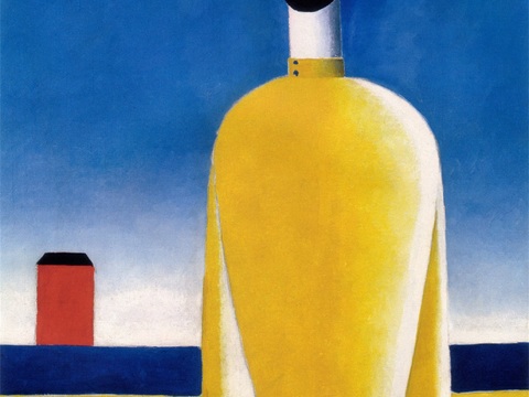  马列维奇抽象画，几何抽象装饰画35 