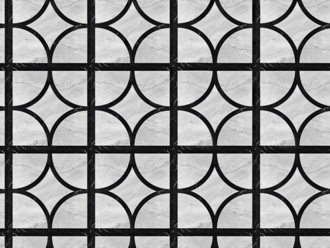 大理石几何拼花图案铺装26