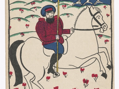  马列维奇抽象画，几何抽象装饰画105 