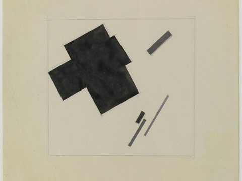  马列维奇抽象画，几何抽象装饰画6 