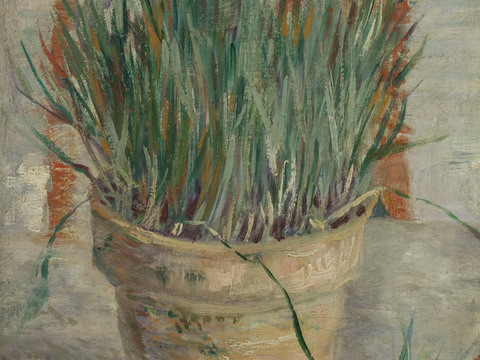 梵高后印象派静物绘画作品，现代世界经典名画287 梵高 Fl