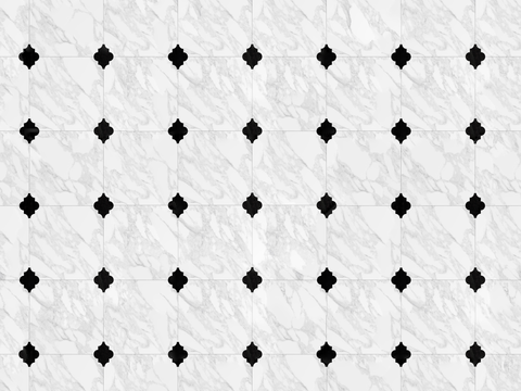  大理石几何拼花图案铺装90 