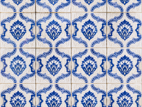  复古艺术几何图案瓷砖花砖122 