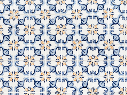 复古艺术几何图案瓷砖花砖62