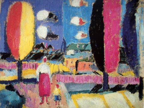  马列维奇抽象画，几何抽象装饰画42 