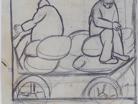  马列维奇抽象画，几何抽象装饰画164 