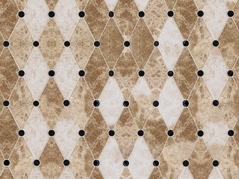  大理石几何拼花图案铺装2 