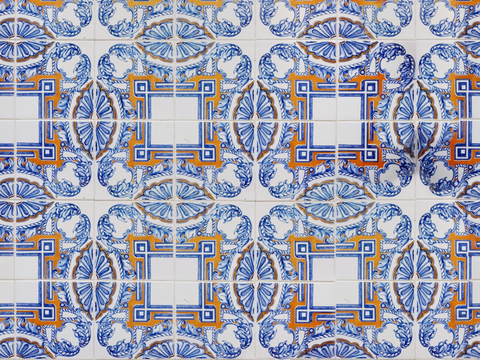  复古艺术几何图案瓷砖花砖23 