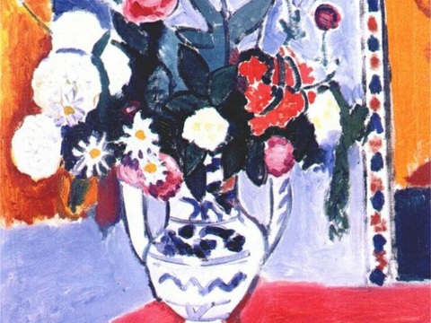 马蒂斯野兽派绘画作品，现代世界经典名画，抽象画337 马蒂斯