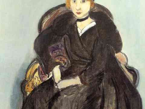  马蒂斯野兽派绘画作品，现代世界经典名画，抽象画296 马蒂斯 