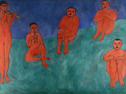 马蒂斯野兽派绘画作品，现代世界经典名画，抽象画004 马蒂斯