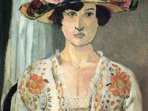  马蒂斯野兽派绘画作品，现代世界经典名画，抽象画275 马蒂斯 