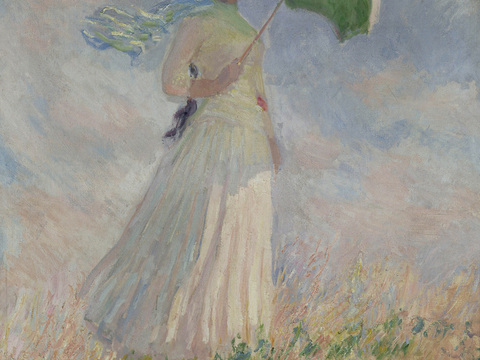 莫奈印象派绘画作品，世界经典名画9Study of a Fi