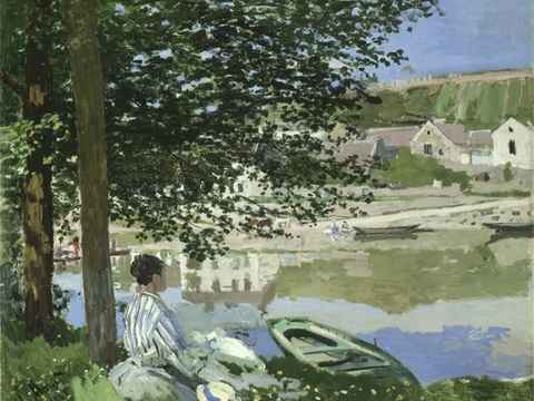 莫奈印象派绘画作品，世界经典名画09塞纳河畔 美国芝加哥艺术