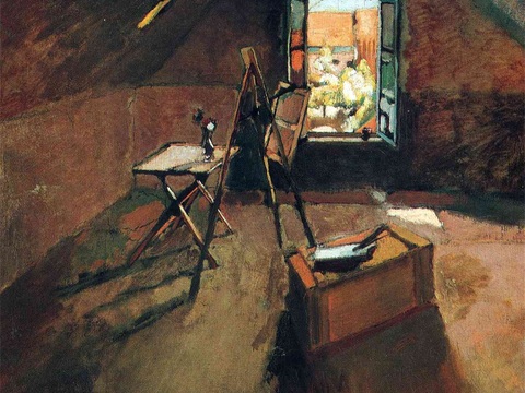 马蒂斯野兽派绘画作品，现代世界经典名画，抽象画344 马蒂斯