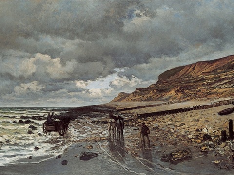 莫奈印象派绘画作品，世界经典名画387The Pointe