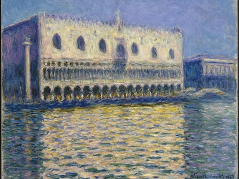 莫奈印象派绘画作品，世界经典名画85The Doges Pa