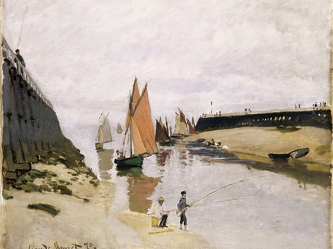  莫奈印象派绘画作品，世界经典名画29Entrance to 