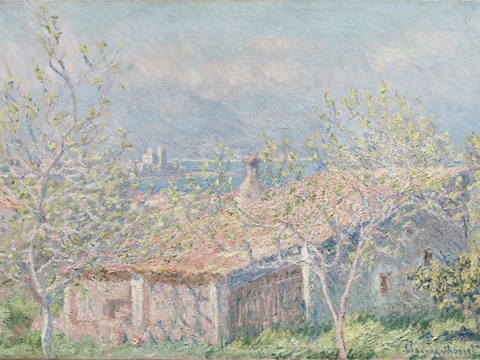 莫奈印象派绘画作品，世界经典名画95安提比斯的园丁之屋 美国