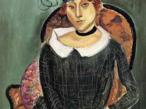  马蒂斯野兽派绘画作品，现代世界经典名画，抽象画285 马蒂斯 