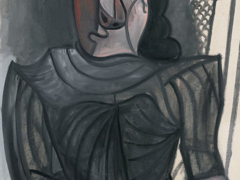  毕加索立体主义绘画作品，现代抽象画，世界经典名画147 