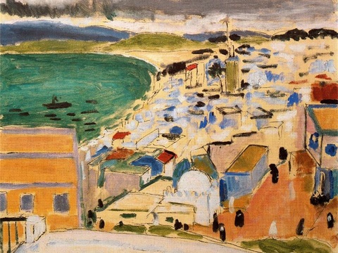  马蒂斯野兽派绘画作品，现代世界经典名画，抽象画340 马蒂斯 