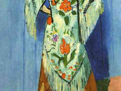  马蒂斯野兽派绘画作品，现代世界经典名画，抽象画248 马蒂斯 