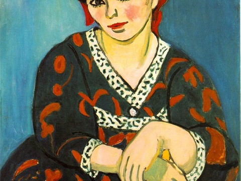 马蒂斯野兽派绘画作品，现代世界经典名画，抽象画019 马蒂斯