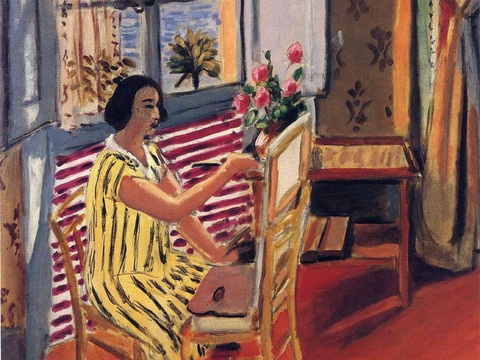 马蒂斯野兽派绘画作品，现代世界经典名画，抽象画234 马蒂斯