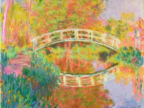 莫奈印象派绘画作品，世界经典名画72- Japanese F