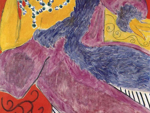  马蒂斯野兽派绘画作品，现代世界经典名画，抽象画225 马蒂斯 