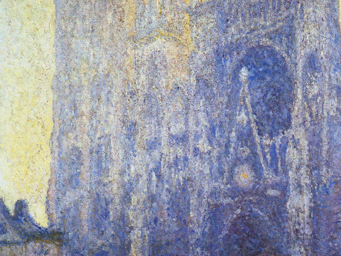 莫奈印象派绘画作品，世界经典名画23Rouen Cathed