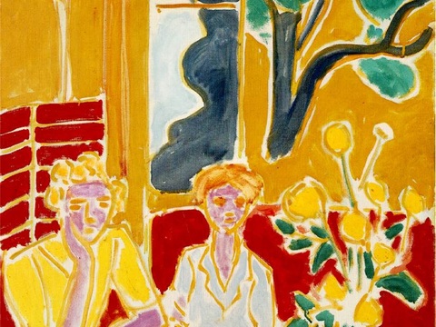 马蒂斯野兽派绘画作品，现代世界经典名画，抽象画018 马蒂斯