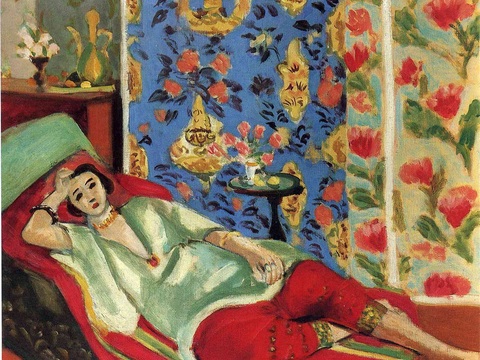  马蒂斯野兽派绘画作品，现代世界经典名画，抽象画227 马蒂斯 