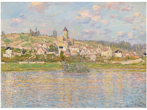 莫奈印象派绘画作品，世界经典名画78Vétheuil 879