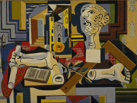  毕加索立体主义绘画作品，现代抽象画，世界经典名画49 