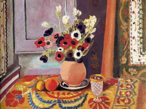  马蒂斯野兽派绘画作品，现代世界经典名画，抽象画469 马蒂斯 