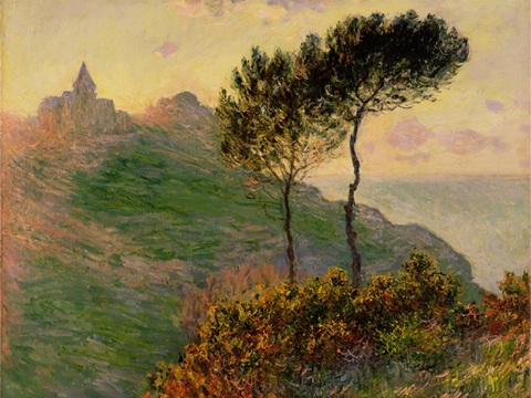 莫奈印象派绘画作品，世界经典名画276The Church