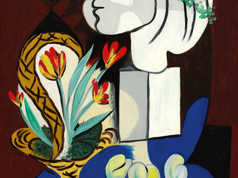  毕加索立体主义绘画作品，现代抽象画，世界经典名画146 