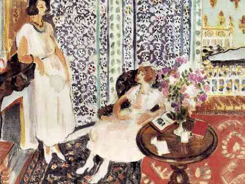  马蒂斯野兽派绘画作品，现代世界经典名画，抽象画299 马蒂斯 