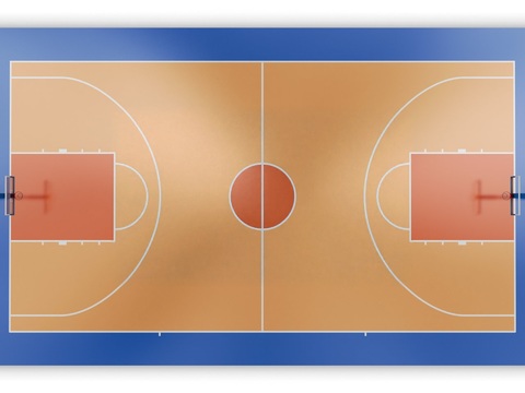  篮球场运动场场地3 