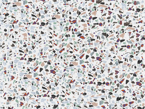 白色背景彩色碎石水磨石肌理94