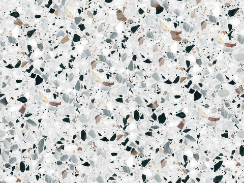 白色背景彩色碎石水磨石肌理6
