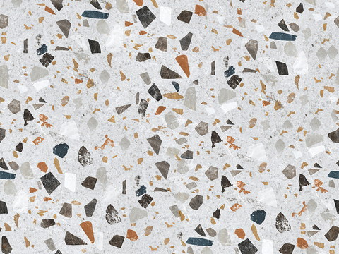 白色背景彩色碎石水磨石肌理11