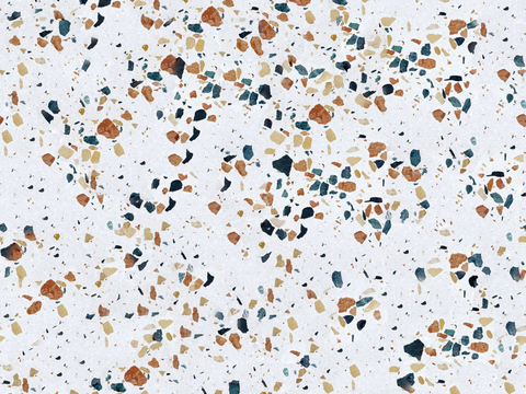 白色背景彩色碎石水磨石肌理74