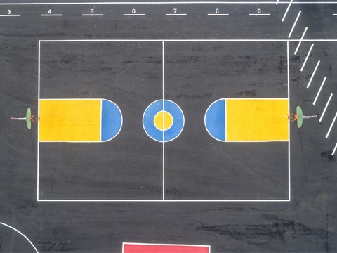  篮球场运动场场地26 