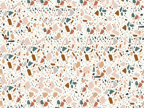 白色背景彩色碎石水磨石肌理5