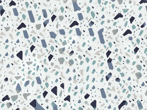 蓝色青色背景彩色碎石水磨石肌理11